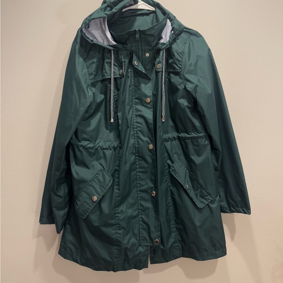 Jackets & Blazers - Dark Green Rain jacket Size: L